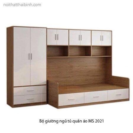 Bộ giường ngủ tủ quần áo MS 2021