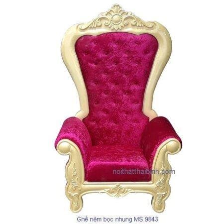 Ghế nệm bọc vải nhung MS 9843 Giá = 15.000.000đ giảm còn= 10.000.000đ