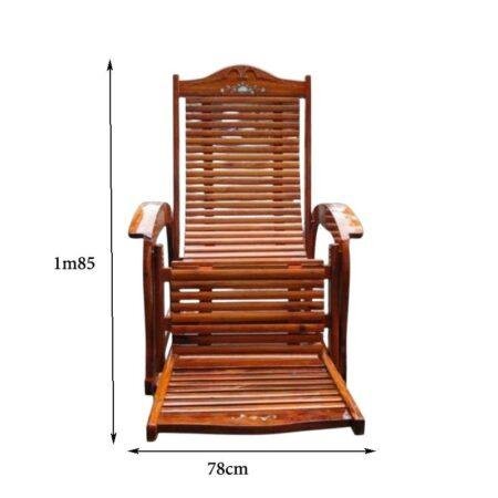 Ghế gỗ thư giãn căm xe MS 9025