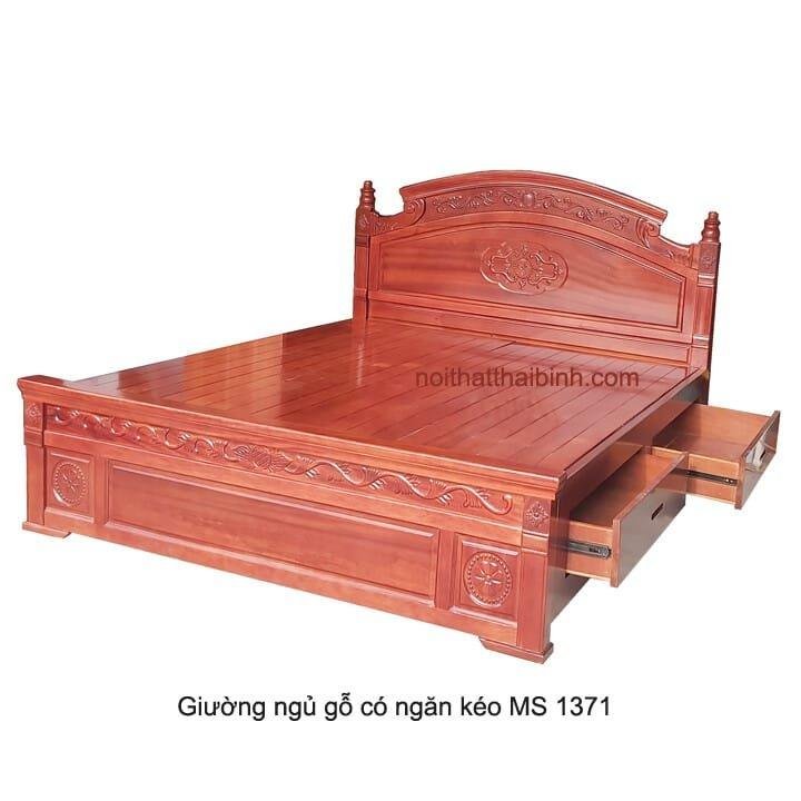 Giường ngủ gỗ có ngăn kéo MS 1371 Giá bán= 17.000.000đ giảm còn= 15.000.000đ 1 Giường ngủ gỗ có ngăn kéo MS 1371 Giá bán= 17.000.000đ giảm còn= 15.000.000đ