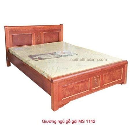 Giường gỗ tự nhiên MS 1142 Giá bán= 7.500.000đ giảm còn= 7.500.000đ