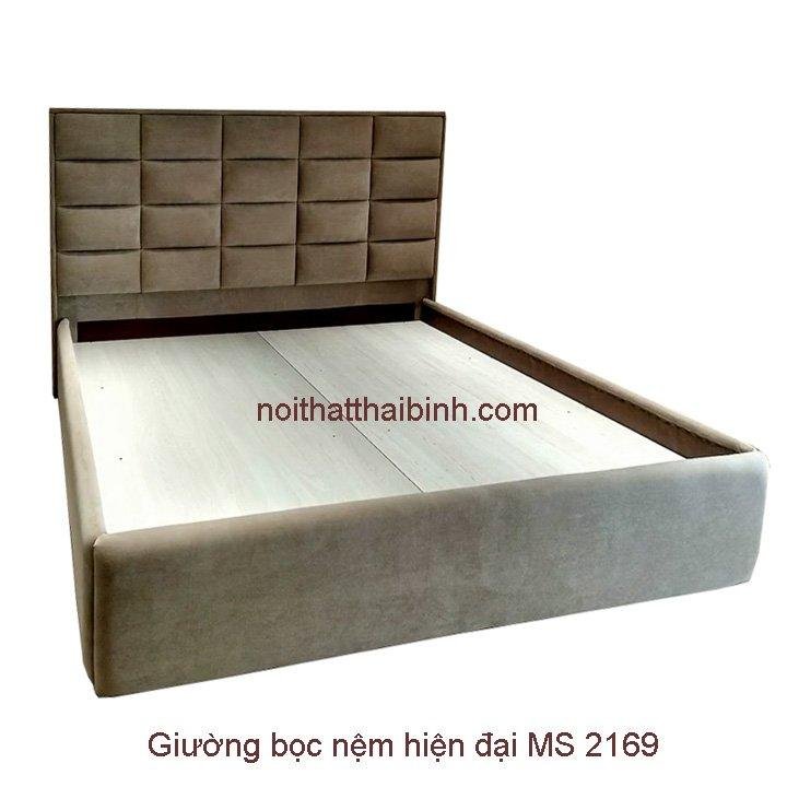 Giường bọc nệm hiện đại MS 2169 1 Giường bọc nệm hiện đại MS 2169