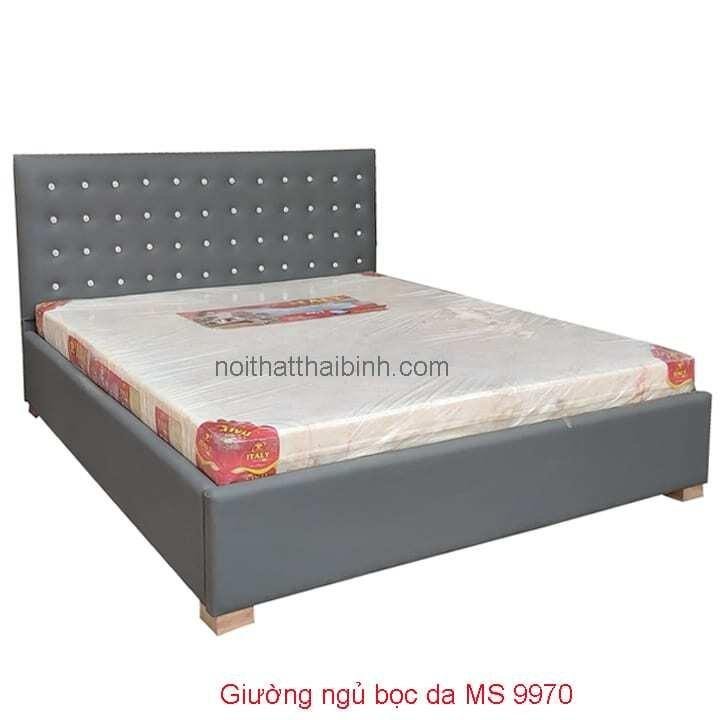 Giường ngủ bọc da MS 9970 Giá bán = 12.000.000 đ - Tặng Nệm Cao Su Non AMERICAN 1 Giường ngủ bọc da MS 9970 Giá bán = 12.000.000 đ - Tặng Nệm Cao Su Non AMERICAN