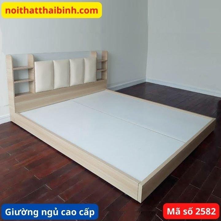 Giường thấp kiểu Nhật cao cấp MS 2582 1 Giường thấp kiểu Nhật cao cấp MS 2582