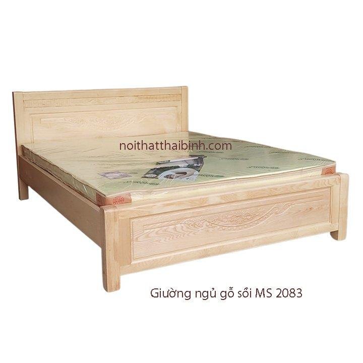 Giường gỗ sồi MS 2083 1 Giường gỗ sồi MS 2083