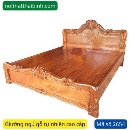 Giường ngủ gỗ tự nhiên MS 2654