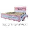 Giường ngủ màu hồng trẻ em MS 2071