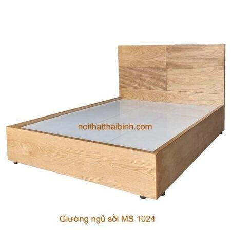 Giường ngủ sồi MS 1024 Giá bán = 5.000.000 đ