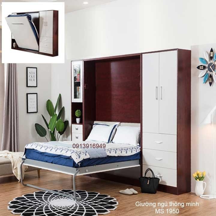Giường ngủ thông minh kết kợp tủ áo MS 1950 1 Giường ngủ thông minh kết kợp tủ áo MS 1950
