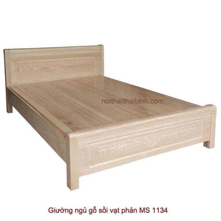Giường ngủ gỗ tự nhiên vạt phản MS 1134 Giá bán = 9.000.000 đ 1 Giường ngủ gỗ tự nhiên vạt phản MS 1134 Giá bán = 9.000.000 đ