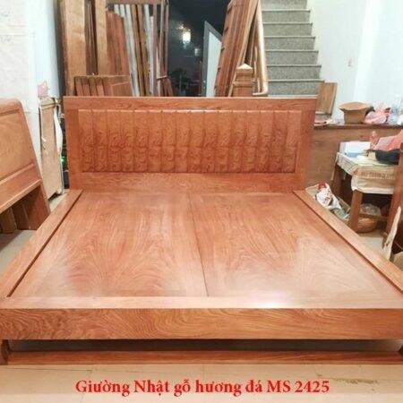 Giường Nhật gỗ hương đá MS 2425