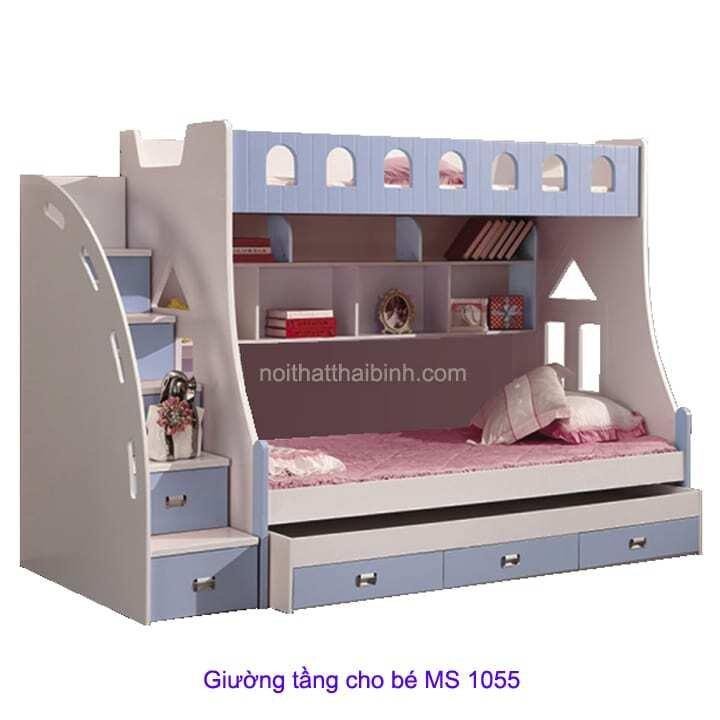 Mẫu giường tầng trẻ em đẹp MS 1055 Giá bán 14.400.000 đ 1 Mẫu giường tầng trẻ em đẹp MS 1055 Giá bán 14.400.000 đ