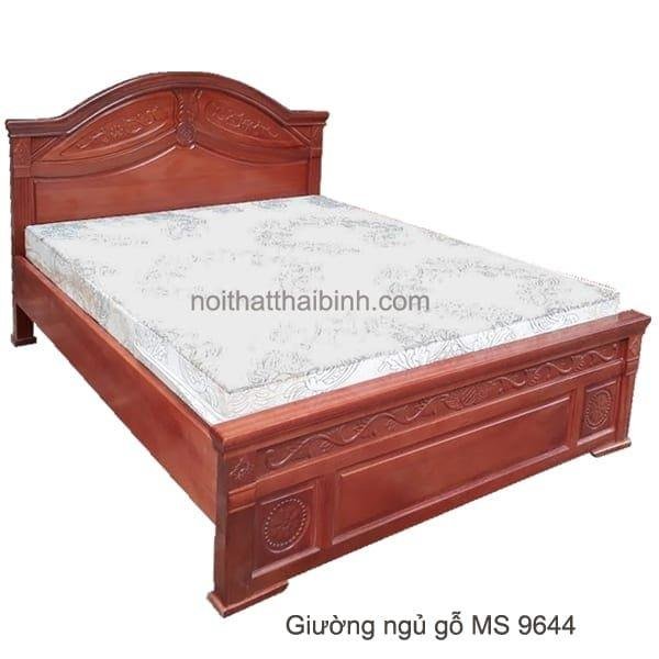 Mẫu giường gỗ gội cao cấp MS 9644 1 Mẫu giường gỗ gội cao cấp MS 9644