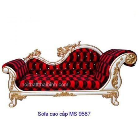 Sofa cao cấp hiện đại sang trọng dát vàng MS 9587 Giá = 14.500.000 đ