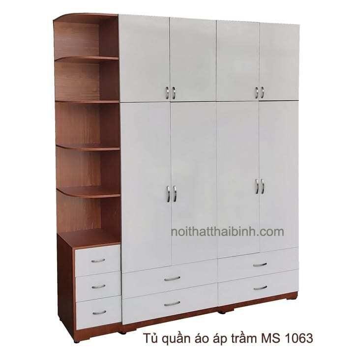 Tủ quần áo áp trần MS 1063 Giá bán = 14.500.000 đ 1 Tủ quần áo áp trần MS 1063 Giá bán = 14.500.000 đ