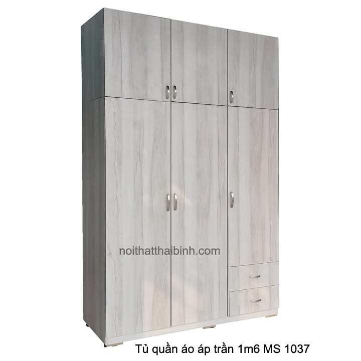 Tủ quần áo áp trần 1m6 MS 1037 Giá bán = 10.000.000 đ 1 Tủ quần áo áp trần 1m6 MS 1037 Giá bán = 10.000.000 đ