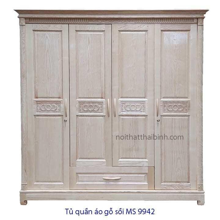 Tủ quần áo gỗ sồi đẹp MS 9942 Giá bán = 12.500.000 đ 1 Tủ quần áo gỗ sồi đẹp MS 9942 Giá bán = 12.500.000 đ