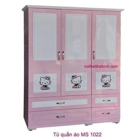 Tủ quần áo màu hồng Hello Kitty MS 1022 Giá bán = 6.000.000 đ