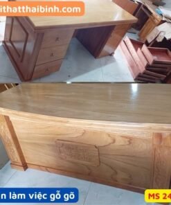Bàn làm việc gỗ tự nhiên cao cấp MS 2499