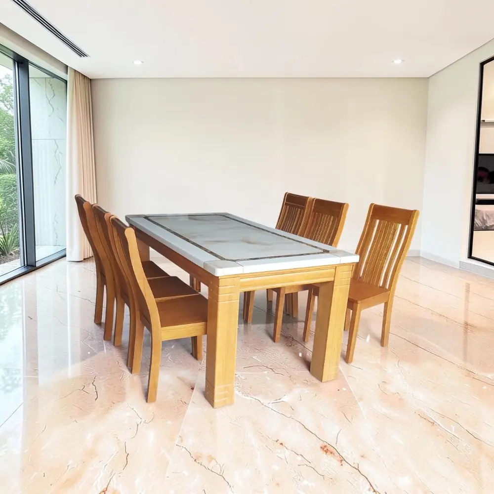 Bộ Bàn Ăn 6 Ghế Gỗ: Kinh Nghiệm Chọn Mua Từ Người Thợ 18 Năm Bộ bàn ăn 6 ghế gỗ đẹp