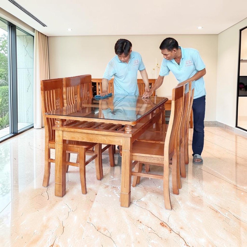 Bộ bàn ăn 6 ghế gỗ đẹp
