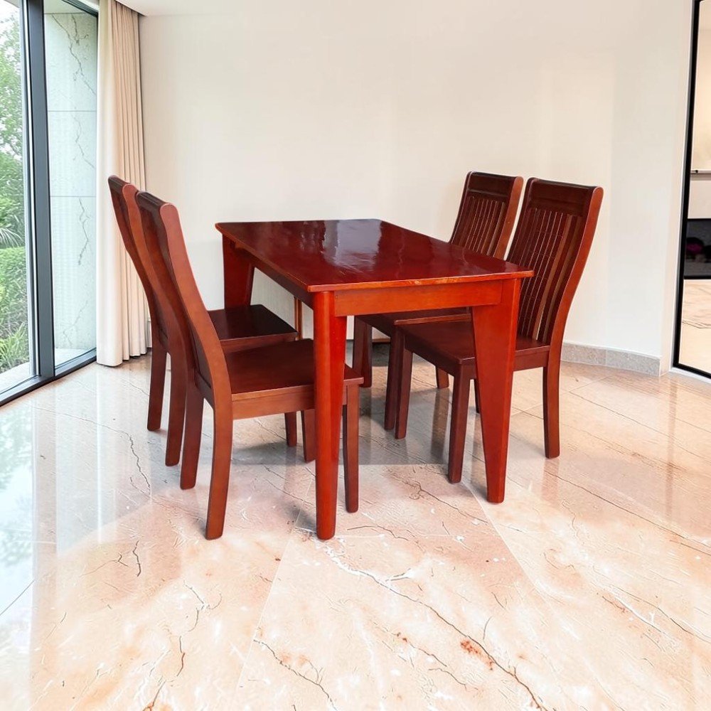 Bộ bàn ăn 6 ghế gỗ tự nhiên đẹp phòng bếp hiện đại