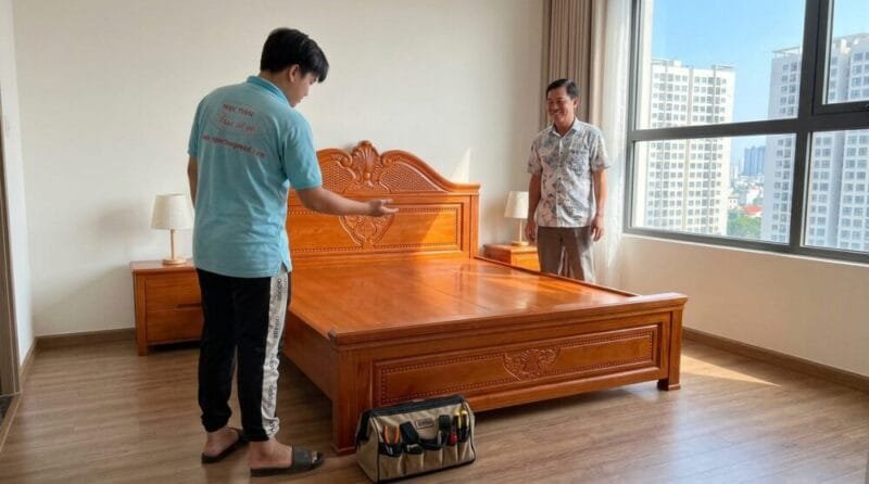Giường Ngủ Hiện Đại Đơn Giản: Top 15 Mẫu Đẹp Nhất 2026 Tại Nội Thất Thái Bình Đánh giá 2 từ anh Trần Hoàng Phúc (nhà phố Phú Mỹ Hưng, Quận 7)