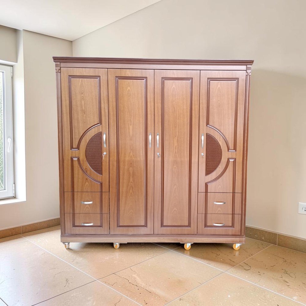 Tủ quần áo 4 cánh gỗ công nghiệp