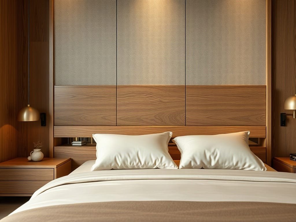 Cận cảnh tay nghề giường gỗ cao cấp trong phòng ngủ Việt Nam hiện đại