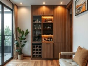 6 Mẹo Cải Thiện Tủ Rượu Phòng Chật Giúp Tối Ưu Không Gian Hiệu Quả