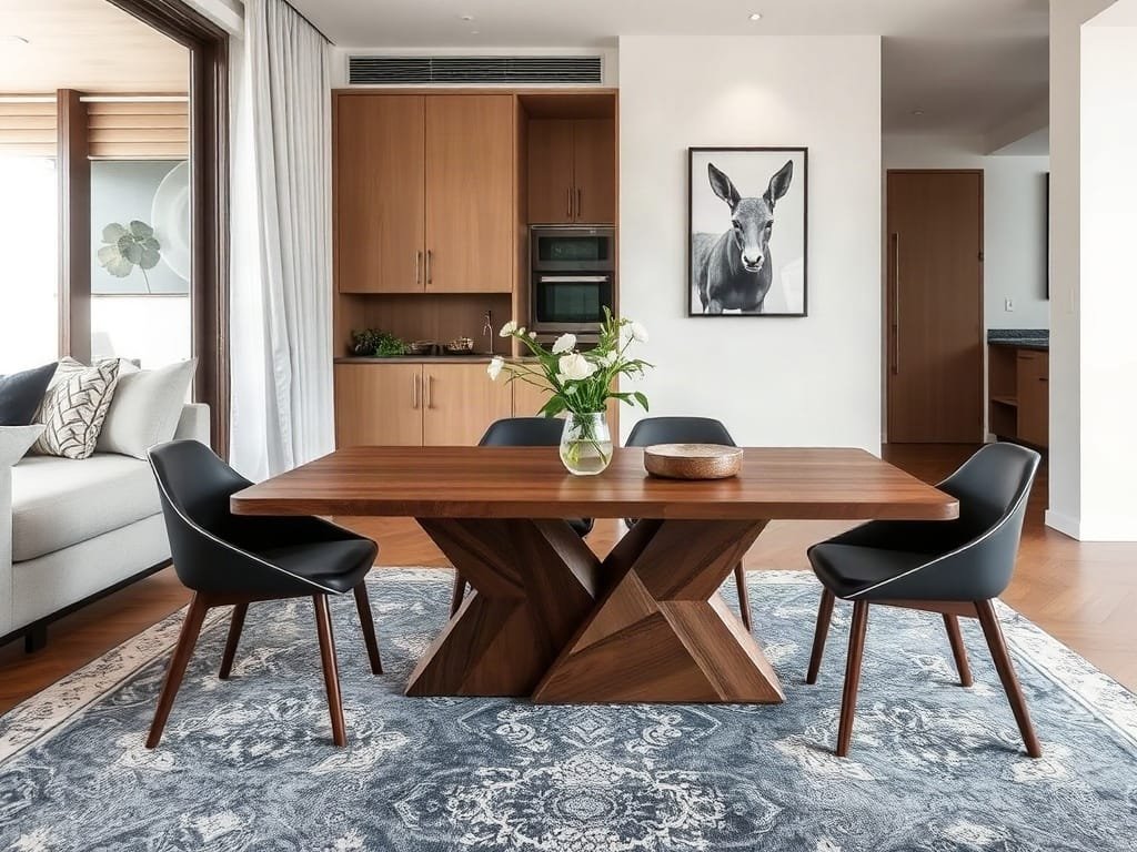 Khám Phá 5 Tác Dụng Đặc Biệt Của Bàn Ăn Thông Minh Chi tiết biến đổi bàn cà phê thành bàn ăn trong nhà Việt Nam đương đại