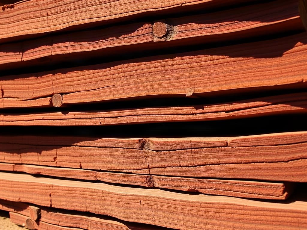 Gỗ Gõ Đỏ Campuchia xẻ tấm thô lộ vân gỗ tự nhiên
