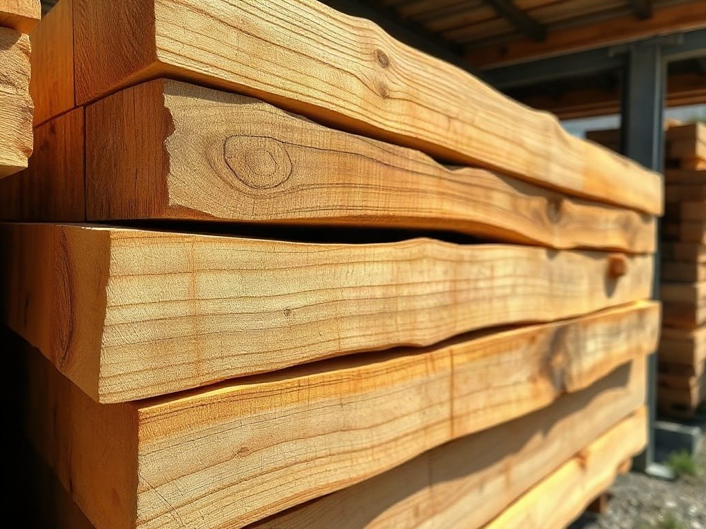 Gỗ Thông Xanh xẻ tấm thô lộ vân gỗ tự nhiên