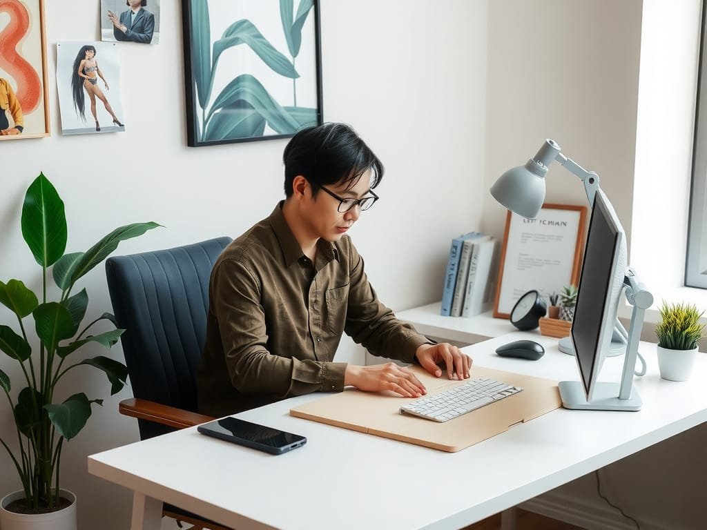 7 Cách Đặt Bàn Làm Việc Thu Hút Tài Lộc Cho Không Gian Sống Người Việt Nam sắp xếp bàn với thẩm mỹ và chức năng.
