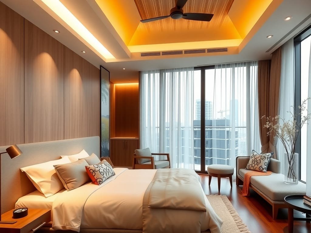 Căn hộ chung cư sang trọng Việt Nam với bộ giường xếp cùng phong cách