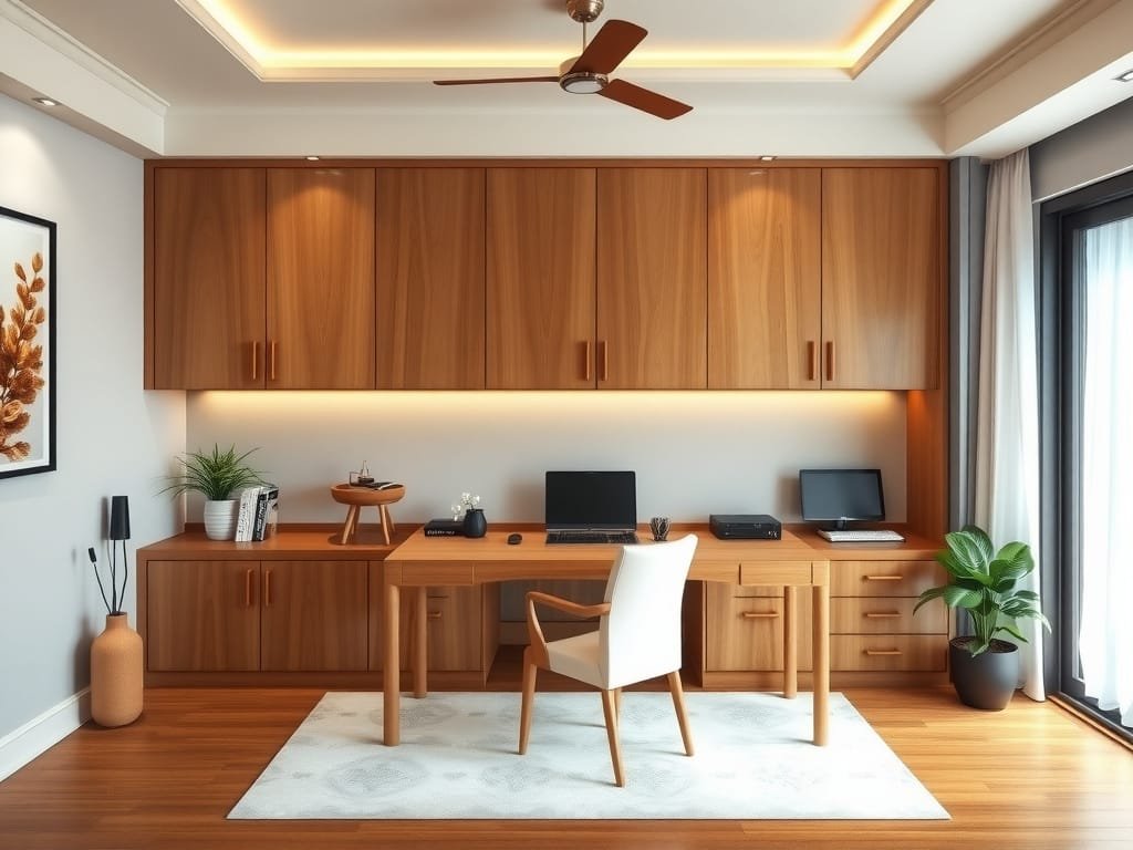 Gỗ Sồi là gì? Khám Phá Đặc Điểm và Ứng Dụng Nội Thất Gỗ Sồi Tủ sách gỗ sồi tùy chỉnh trong văn phòng tại nhà Việt Nam