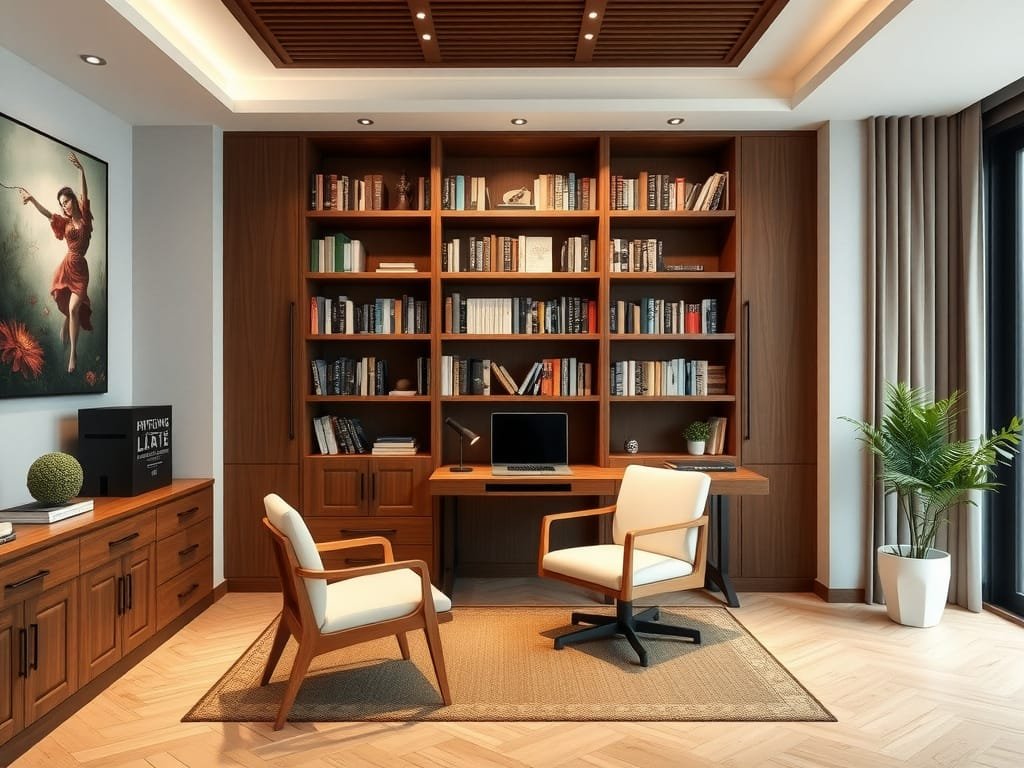 Lối vào nhà Việt Nam với ghế dài gỗ hương.