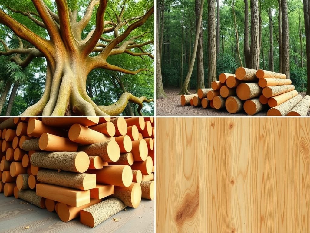 Gỗ Sồi là gì? Khám Phá Đặc Điểm và Ứng Dụng Nội Thất Gỗ Sồi Quy trình gỗ Sồi: từ cây rừng đến tấm gỗ hoàn thiện