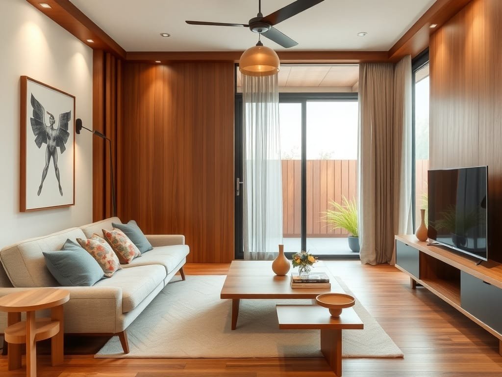 Nội thất nhà ấm cúng Việt Nam với các yếu tố gỗ
