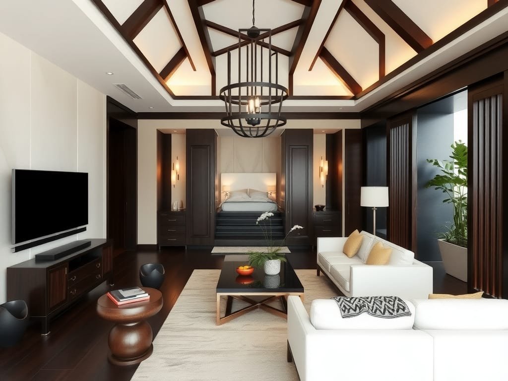 Tìm Hiểu Gỗ Mun Là Gì Và Những Ứng Dụng Thực Tiễn Trong Nội Thất Biệt thự Việt Nam với thiết kế nội thất tinh tế từ gỗ mun.