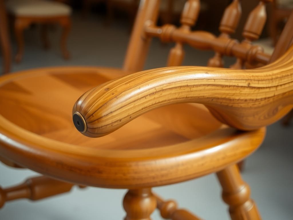 8 Mẹo Tăng Độ Bền Cho Ghế Bố Bạn Không Thể Bỏ Qua Chi tiết ghế gỗ thể hiện tay nghề tinh xảo.