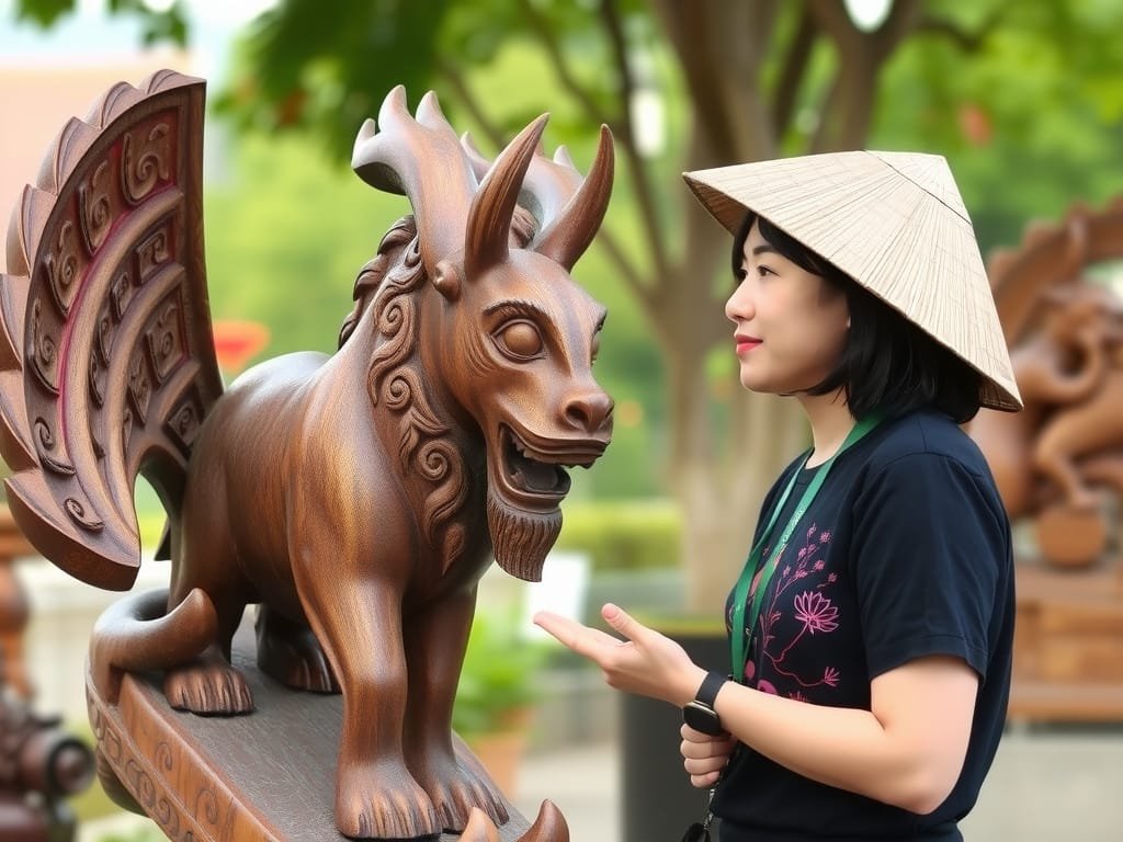 Người Việt đánh giá cao tác phẩm điêu khắc gỗ Xoan Đào.