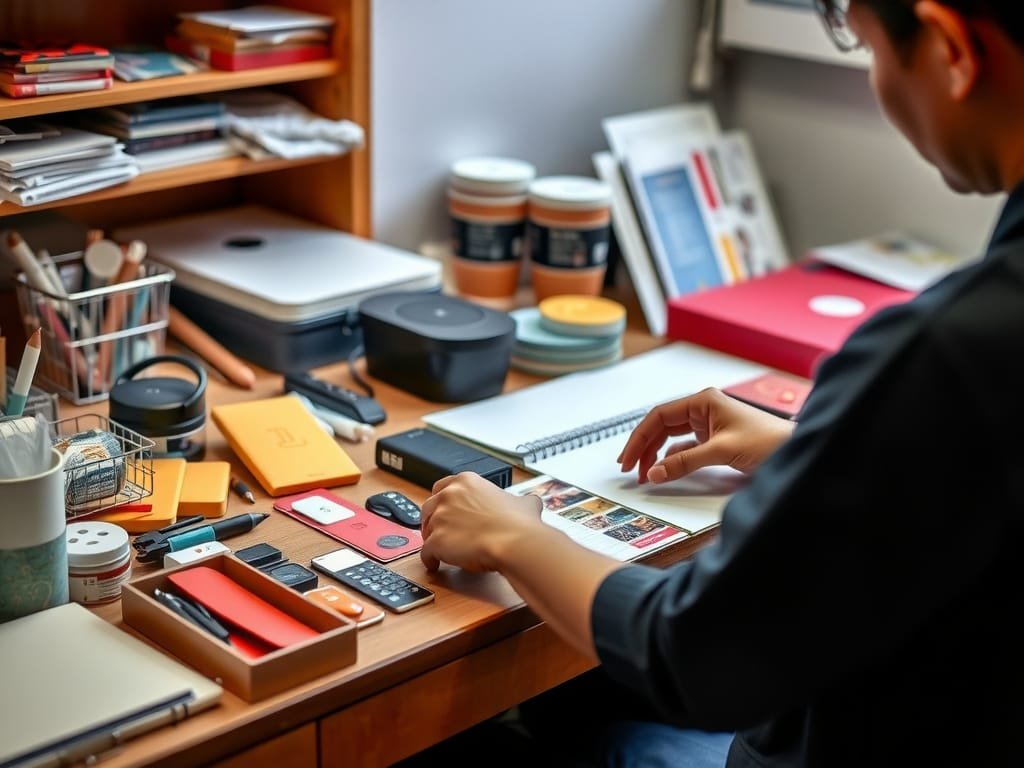 Người Việt Nam sắp xếp đồ trên bàn một cách sạch sẽ.