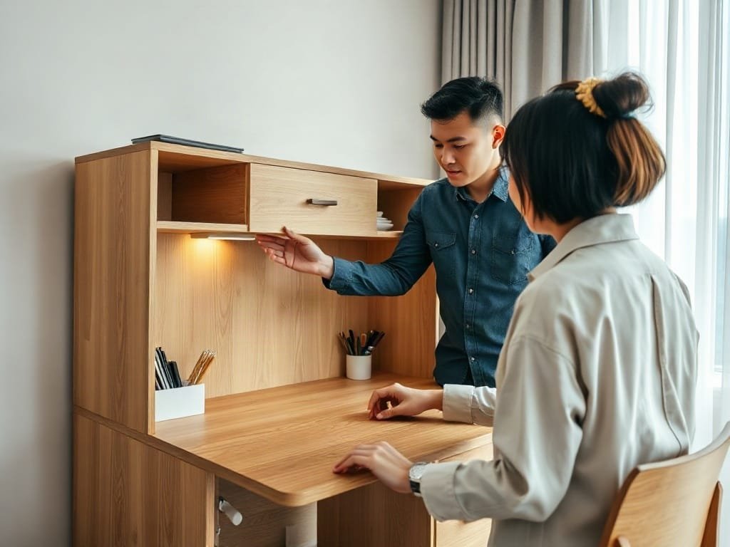 Kinh nghiệm chọn bàn làm việc: kiểm tra kết cấu