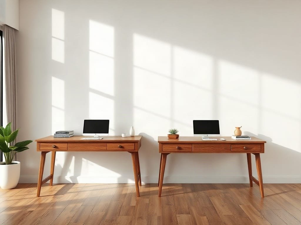 3 Bước chọn bàn làm việc phong cách hiện đại phù hợp mọi không gian Kinh nghiệm chọn bàn làm việc: so sánh kích thước