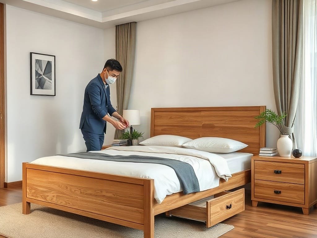 Kinh nghiệm chọn giường ngủ: kiểm tra kết cấu