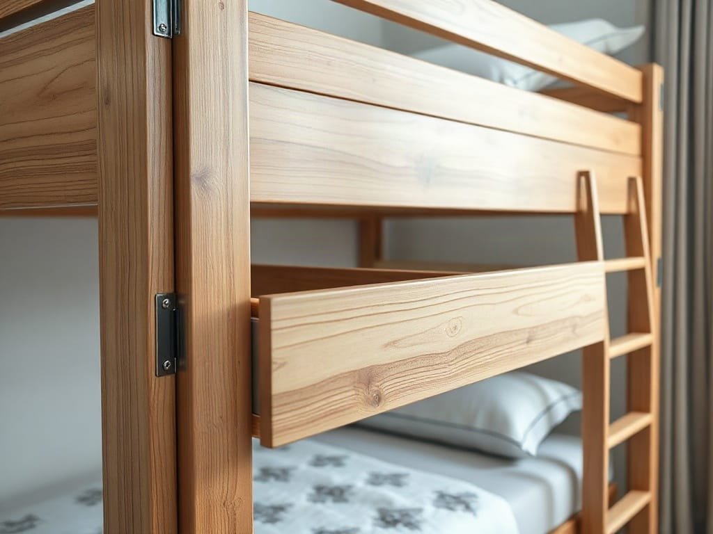 Kinh nghiệm chọn giường tầng: chi tiết phụ kiện