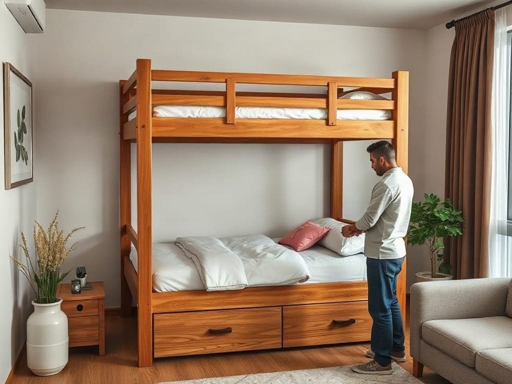 Kinh nghiệm chọn giường tầng: kiểm tra kết cấu