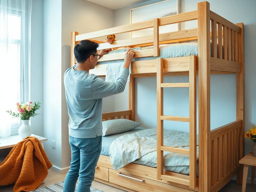 Kinh nghiệm chọn giường tầng: kiểm tra kết cấu