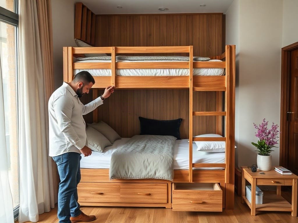 Kinh nghiệm chọn giường tầng: kiểm tra kết cấu
